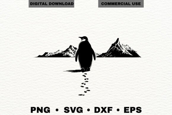 But Why Penguin Silhouette SVG for Crafts and Graphics