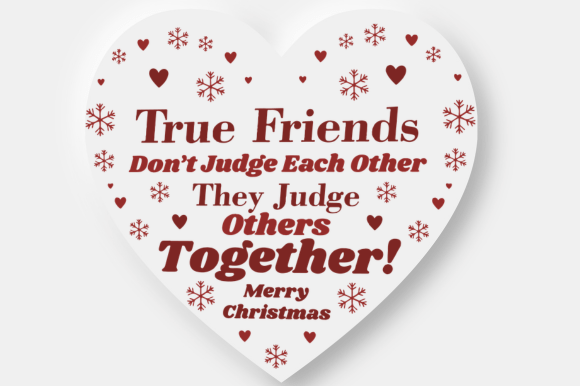 Funny Best Friend Christmas Heart Gift Graphics for Crafts
