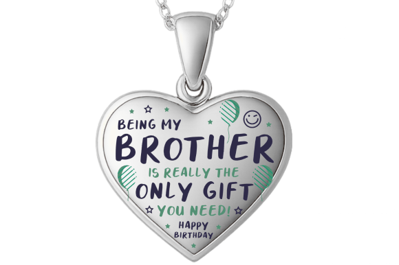 Funny Brother Birthday Heart Gift PNG for Crafts and Graphics