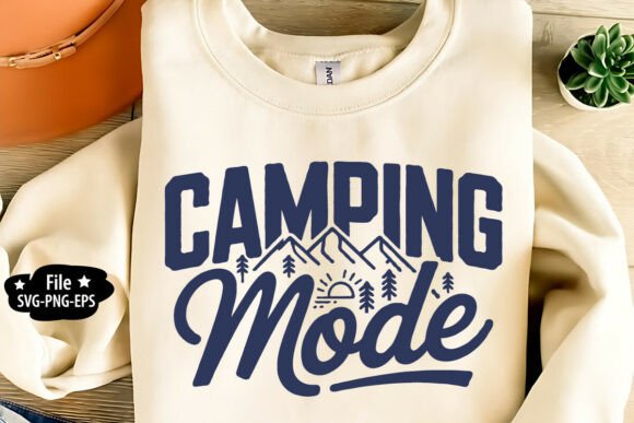 Funny Camping Shirt Design for Crafts and Graphics