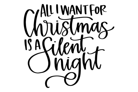 Funny Christmas Silent Night Graphics for Local Business Branding