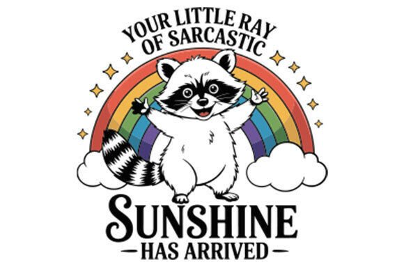 Funny Raccoon Graphics for Crafts and Content Publishing