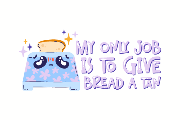 Funny Toaster Graphic for Local Business Branding