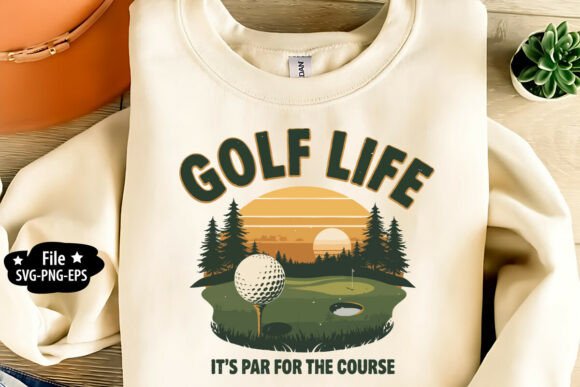 Golf T-Shirt Design SVG PNG EPS JPG for Crafts and Graphics