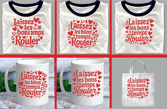 Laissez Les Bons Temps Rouler SVG T-Shirt Graphics