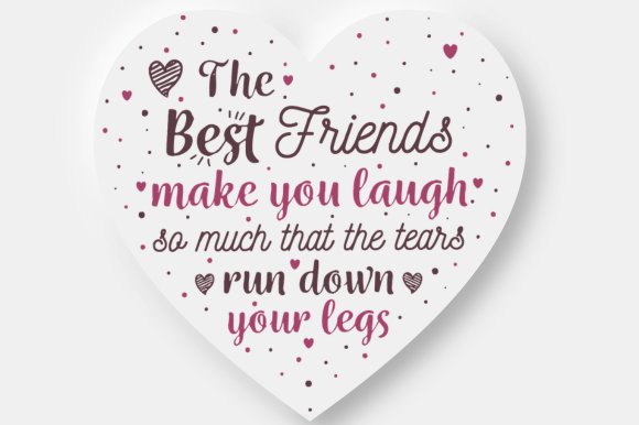 Shabby Chic Funny Best Friend Plaque Graphics for Crafts